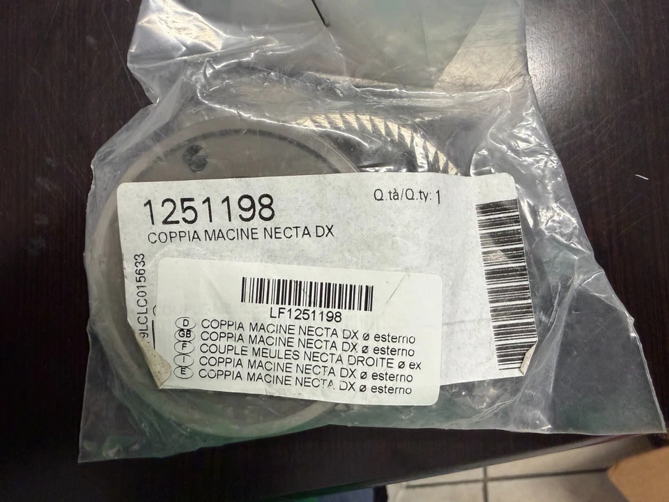 Grinding Burrs (pair) 63.5 DX Zanussi / Necta Vending c700, part - 1251198 - Image 1 of 1