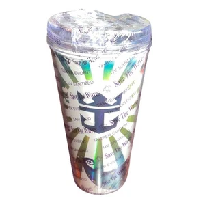 Taza de viaje Royal Caribbean 2022 Coca Cola vaso crucero recuerdo frío NUEVO - Imagen 1 de 7