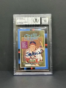 1988 Donruss Stan Musial Authentic Autograph BGS - Bild 1 von 2