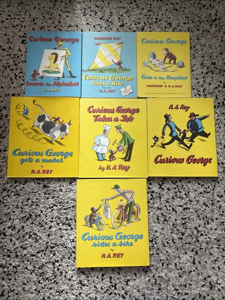 Book Lot 7 Curious George HC - Image 1 of 1
