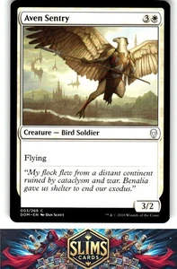 Magic the Gathering MTG Dominaria Aven Sentry #3 Buy 2 Get 1 - Picture 1 of 2