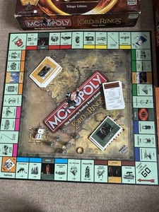 Lord Of The Rings Monopoly Trilogy Edition With Gold Ring Piece Fully Complete - Picture 1 of 6