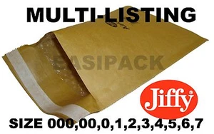 GENUINE JIFFY PADDED ENVELOPES AIRKRAFT BAGS *ALL SIZES* - GOLD - Picture 1 of 15