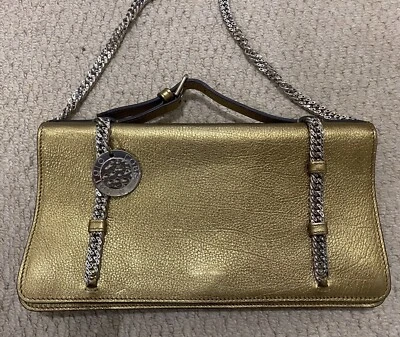 Sergio Rossi Leather Clutch Bug  - Image 1 of 4