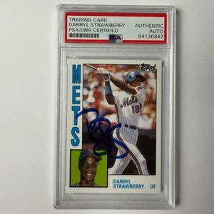 Darryl Erdbeere Unterzeichnet 2010 Topps Karten Your Mom Threw Aus PSA Auto Echt - Bild 1 von 2