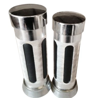 HongK Honda CBR600RR CBR1000RR CBR600 RC51 MSX125 Silver 7/8" 22mm Hand Grip - Image 1 of 2