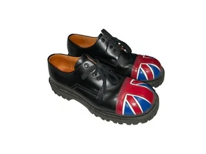 Dr Martens Tredair British Flag Shoes Boots Size 10 Made In England  - Picture 1 of 13
