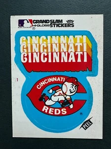 1979 Fleer Grand Slam Hi-Gloss Team Stickers CINCINNATI REDS NM - Picture 1 of 2