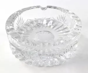 Vintage Bleikristall geschliffen Klarglas Zigarre Zigarette Aschenbecher 5" - Bild 1 von 5