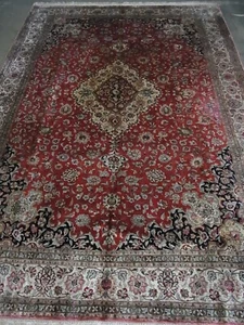 T049-Original Perserteppich Ghom Seide 300x210 mit Ca.1.000.000 Knoten/qm - Bild 1 von 13