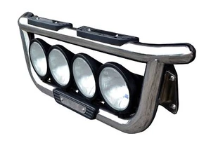 Front Grill Light Bar + Step Pads To Fit Scania P G R 6 Series 2009+ Stainless - Picture 1 of 10
