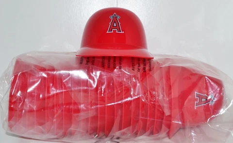 Lot of (20) LOS ANGELES ANGELS Ice Cream SUNDAE HELMETS New Baseball Mini Bowl Cover