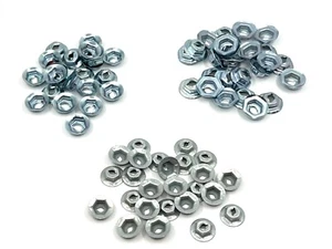 75pcs emblem script name plate thread cutting nuts 3 sizes fits Ford Mercury - Picture 1 of 2