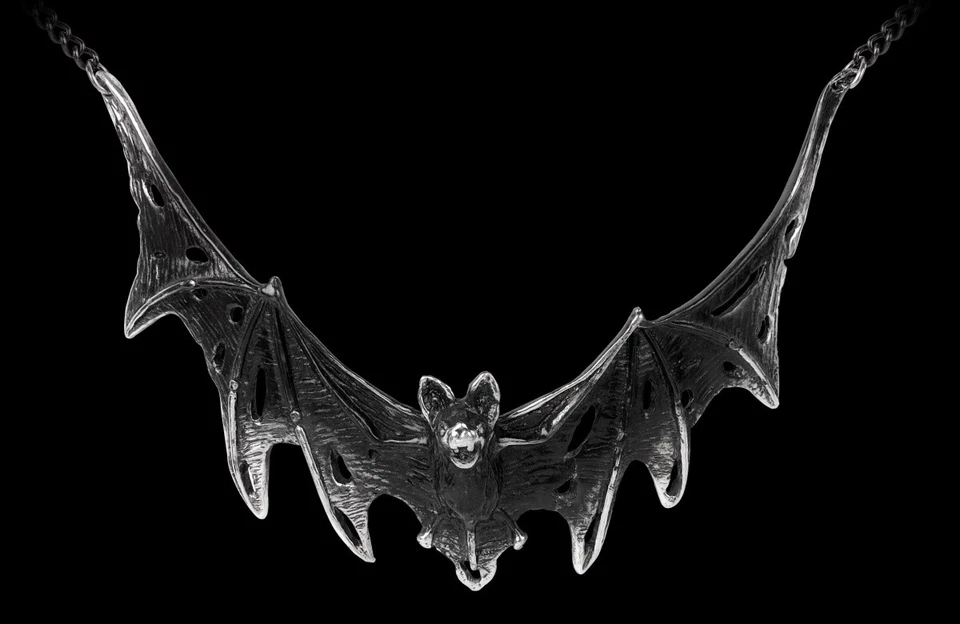 Alchemy Fledermaus Halskette - Villa Diodati - Fantasy Vampir Halsschmuck Kette  - Bild 1 von 1
