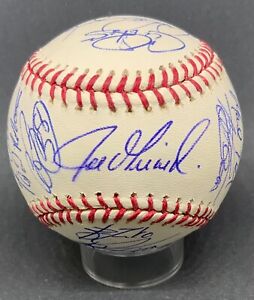 2009 New York Yankees World Series Champs Team Signed OML Derek Jeter PSA/DNA