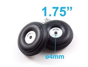 1Pair of 1.75" Light Weight RC Plane PU Wheels, Aluminum Alloy Hub US SELL/SHIP - Picture 1 of 1
