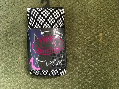 2p Steve Madden Prendas para las piernas para mujer - (talla 9-11) Zapato 5-10 - ¡Rejilla negra en capas! Foto 1 de 2