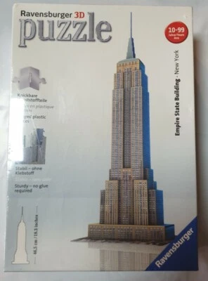 🌟 Ravensburger 3D Empire State Building Puzzle Jigsaw 216 Pieces New Sealed 🌟 - image 1 of 4