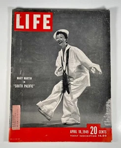 Vintage LIFE MAGAZINE APRIL 18 1949 Mary Martin In South Pacific - Picture 1 of 12