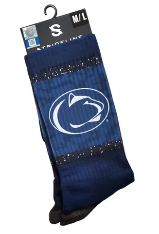 Penn State Nittany Lions Socks Strideline Crew Premium Licensed Athletic Wear Cover