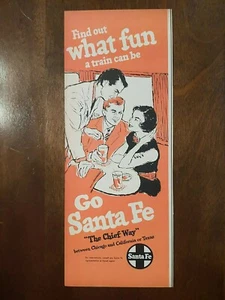 1957 vintage Santa Fe print ad. Find out what fun a train can be - Picture 1 of 1