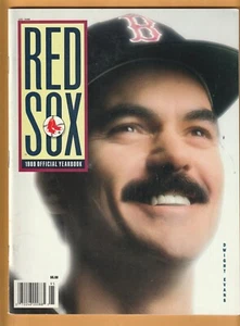 1989 Boston Red Sox Yearbook Dwight Evans Roger Clemens B3 - Picture 1 of 2