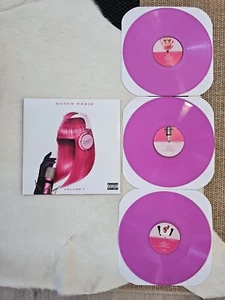 Nicki Minaj Queen Radio Volume 1 Exclusive Limited Violet Colored Vinyl 3XLP 🆕 - Picture 1 of 3