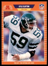1989 Pro Set Kyle Clifton Football Cards #295