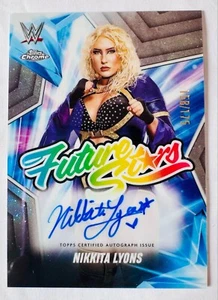 Nikkita Lyons 2025 TOpps Chrome WWE Future Stars Autograph Auto /175 - Picture 1 of 1