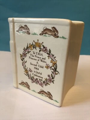 Bunnykins Moneybox - Birth Of Prine Harry - Royal Doulton - Image 1 of 3