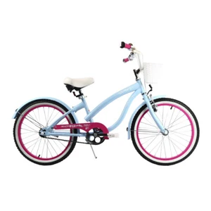 CRUISER 20" Kinderfahrrad Mädchenfahrrad Fahrrad für Mädchen Kinderrad BLAU-ROSA - Bild 1 von 4