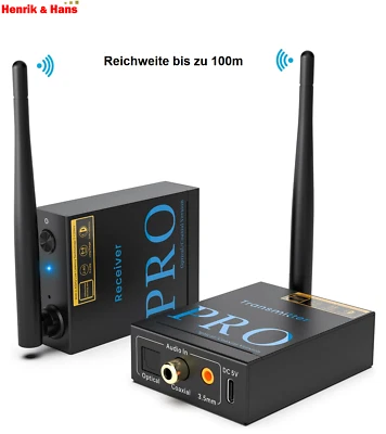 Drahtlos Audio Sender Empfänger Low Latency HiFi-Musik Stereo Wireless 1Mii RRO - Bild 1 von 4