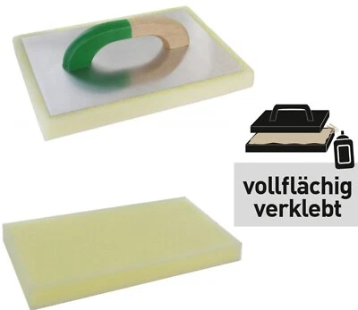 Triuso Alu-Reibebrett 30 mm Schaumstoff-Belag feinporig Sockelputz Schwammbrett