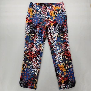 UP! CAPRI Hose Gr. 10 UNGLAUBLICHE PASSFORM BUNT GEBLÜMT ART TO WEAR KANADA - Bild 1 von 13