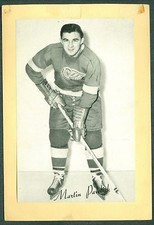 Martin Pavelich 1944-64 Group 2 Beehive '44 Hockey Photo VGEX Detroit Red Wings