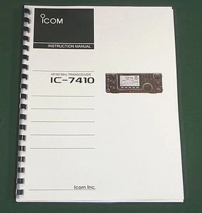 Icom IC-7410 Instruction Manual - Premium Card Stock & Protective Covers! - Picture 1 of 1