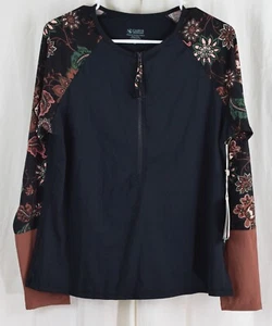 Carve Designs Women's Kona Rashguard Black w. Taj Size XL - Picture 1 of 3