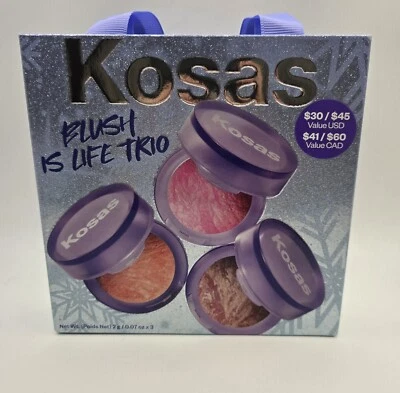KOSAS Holiday Set Mini Blush is Life Trio • Butterflies • Blissed • Euphoria New - Image 1 of 4
