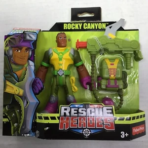 Rescue Heroes Rocky Canyon Fisher Price Action Figure With Accessories New - Picture 1 of 5