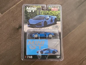 Chase! Mini GT 1:64 Lamborghini Revuelto Blu Eleos Diecast Model Car MGT00748 - Picture 1 of 3