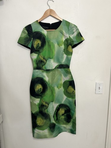 Abito tubino verde Burberry Prorsom taglia 38