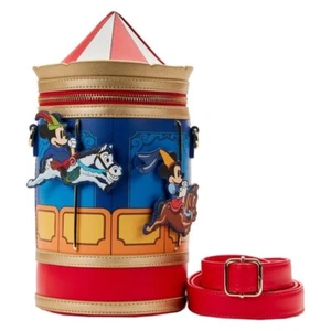Nuevo Bandolera Loungefly Brave Little Tailor Mickey and Minnie Mouse Carrusel Ba - Imagen 1 de 4
