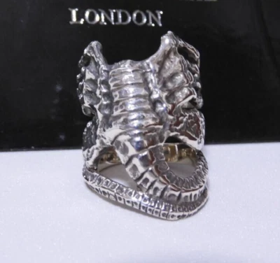 Crazy Pig Alien Whole Body Ring SV925 H.R.Giger Size: US-10.0 - Image 1 of 4