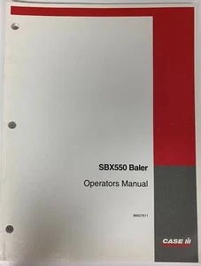 Case iH manual del operador -- empacadora SBX550 - Imagen 1 de 5