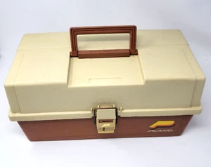 Vintage Plano Fishing Tackle Box 3 Tier Fold Out Model 6303 Made in USA - Picture 1 of 24