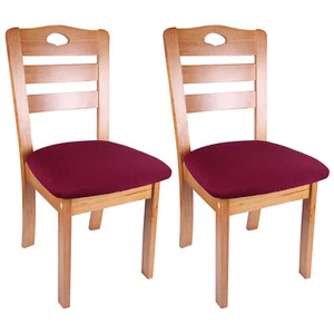 2 Pack Removable Dining Chair Seat Cushion Covers Stretch Protector Slipcover - Picture 1 of 41