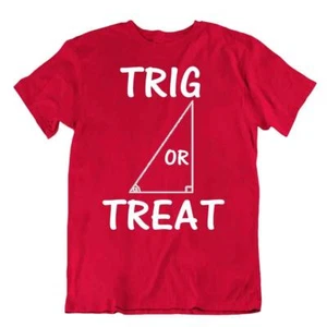 T-shirt Trig or Treat Math Funny Joke gioco di parole grafica t premium - Foto 1 di 8
