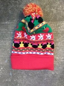 Vintage Mickey Mouse Minnie mouse Disney Beanie Pom - Picture 1 of 3