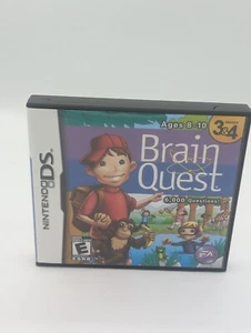 Nintendo DS Brain Quest Grados 3 y 4 6.000 Preguntas - Completo en Caja con Manual - Imagen 1 de 4