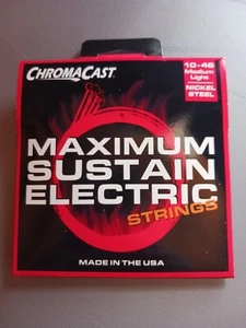 Chromecast 10-46 Medium Light Nickel Steel Maximum Sustain Electric Strings - Picture 1 of 2